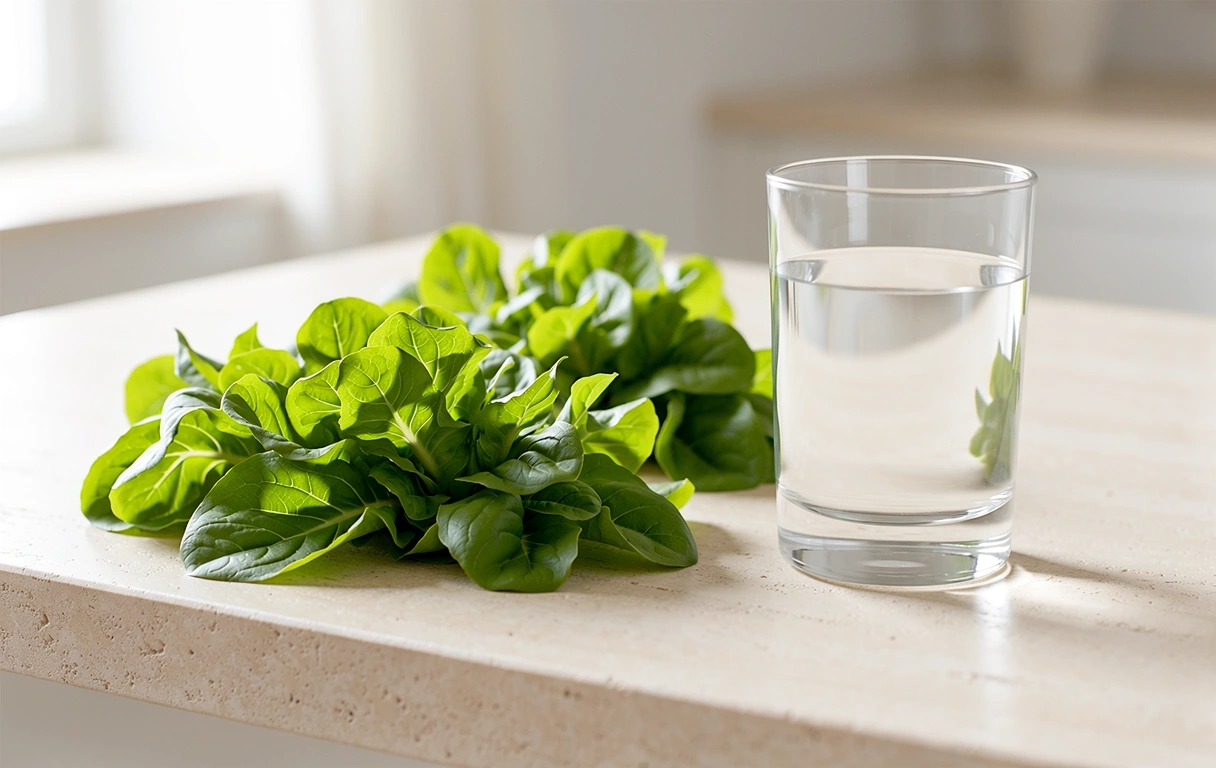 Frische gesunde Zutaten auf einer Steintheke